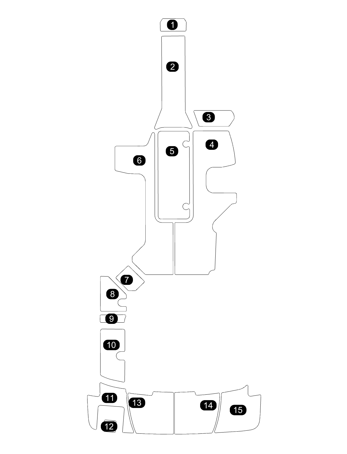 SeaDek Kit for 2015-2023 SeaRay 210 Inboard – Precut Custom Marine Flooring