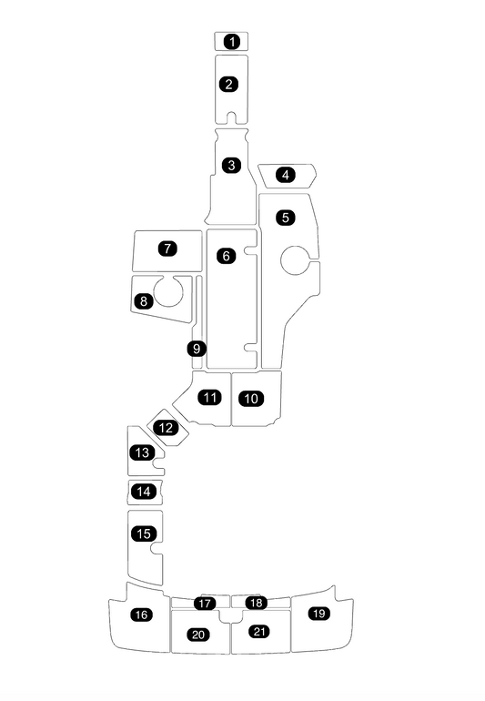 SeaDek Kit for 2015-2023 SeaRay 230 SPX Inboard – Precut Custom Marine Flooring