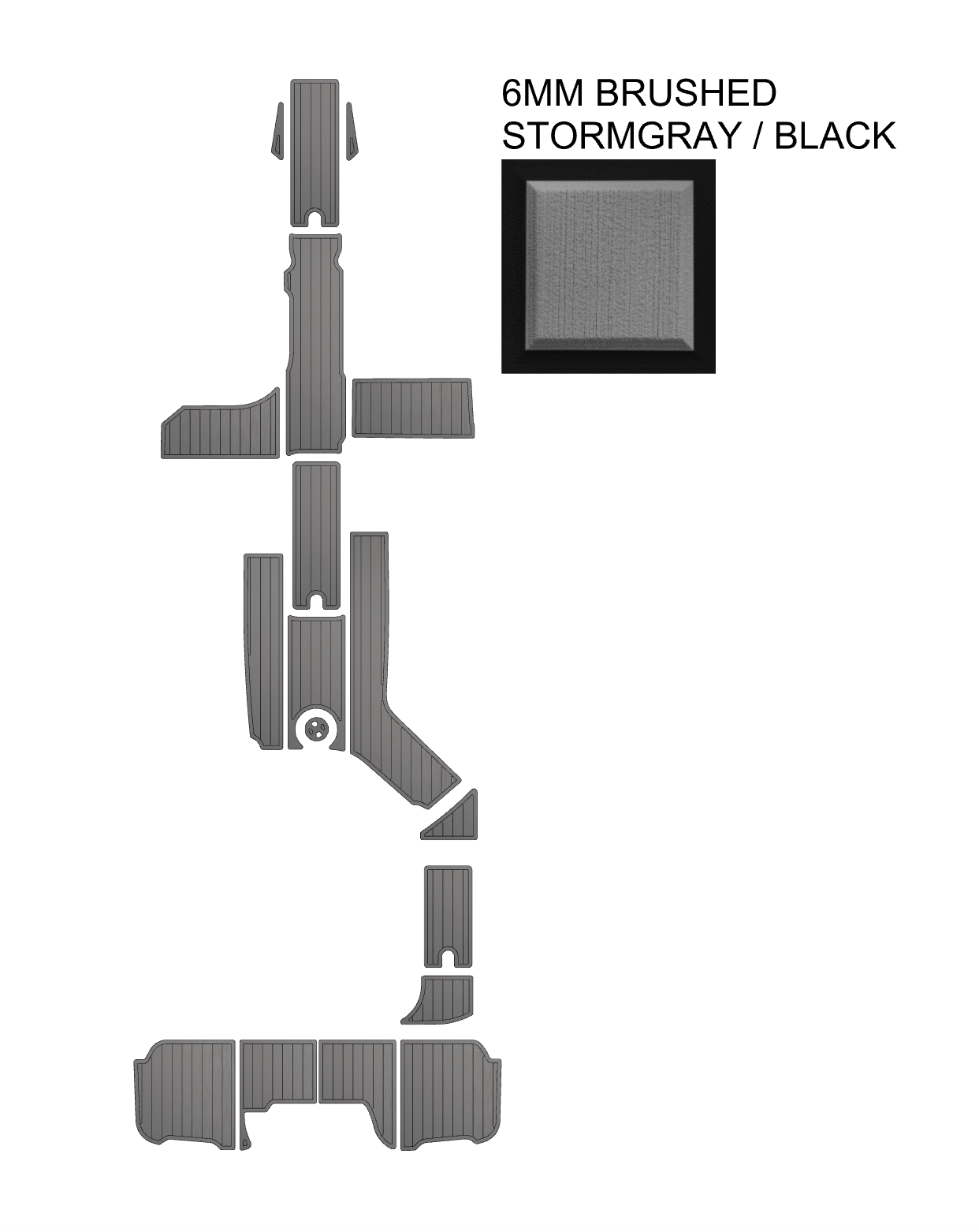 SeaDek Kit for 2015–2023 SeaRay 270 SDX Outboard – Precut Custom Marine Flooring