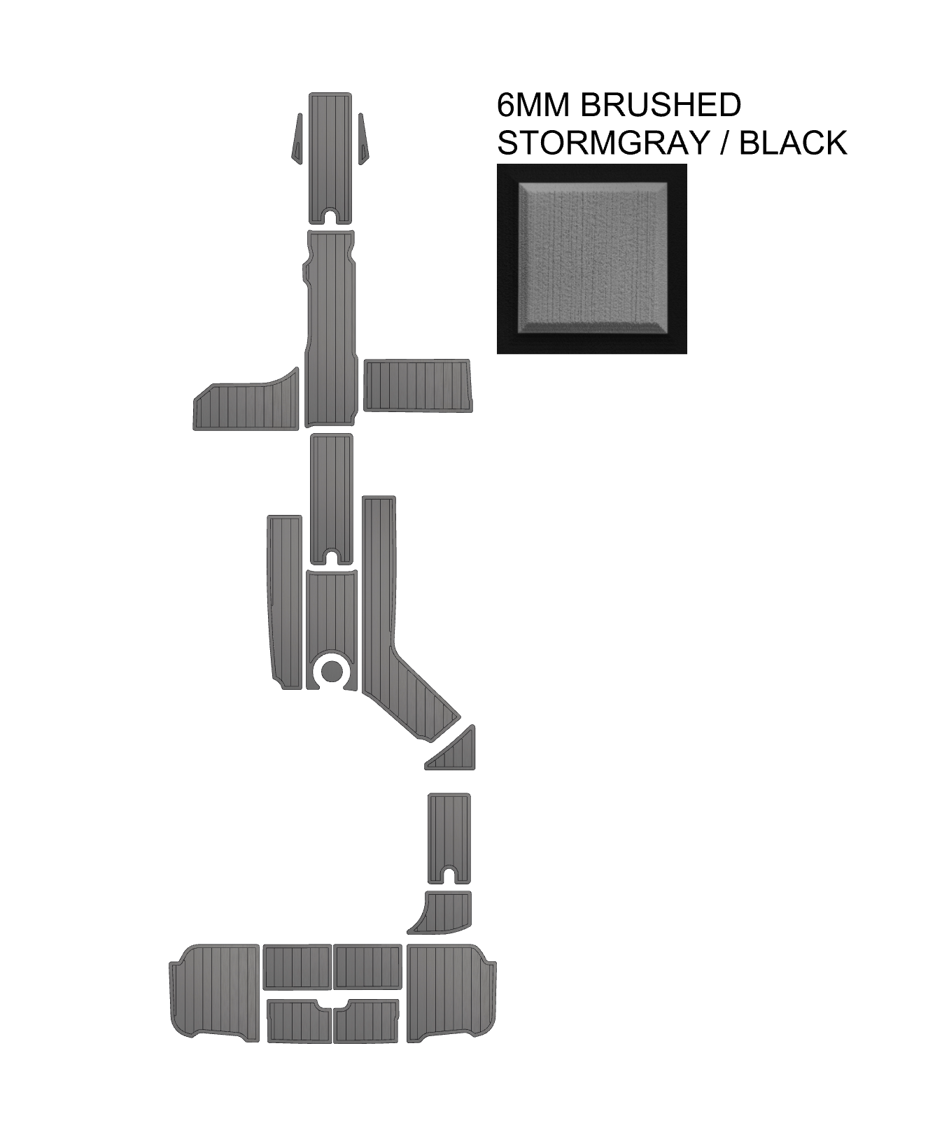 SeaDek Kit for 2015–2023 SeaRay 270 SDX Inboard – Precut Custom Marine Flooring