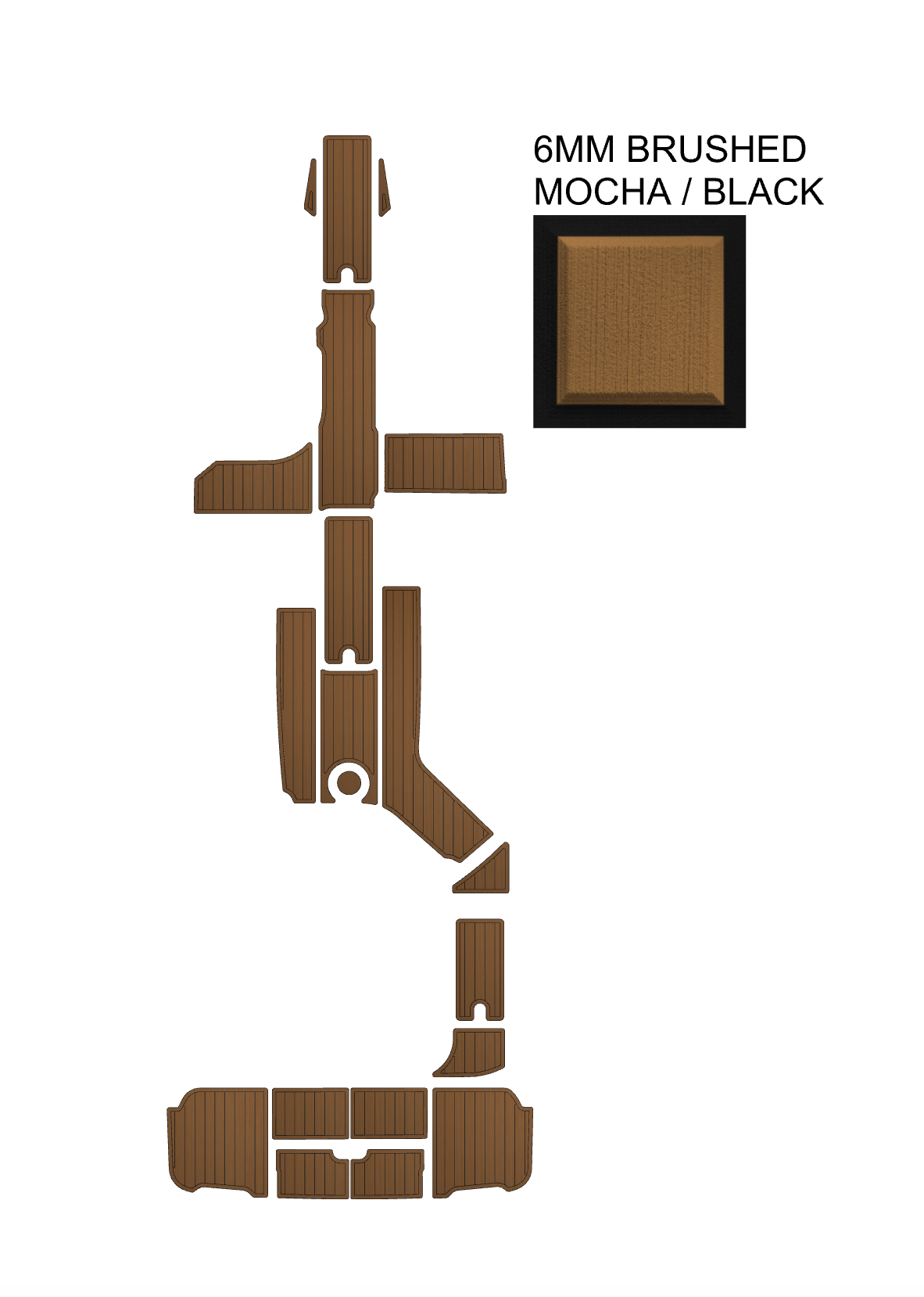 SeaDek Kit for 2015–2023 SeaRay 270 SDX Inboard – Precut Custom Marine Flooring