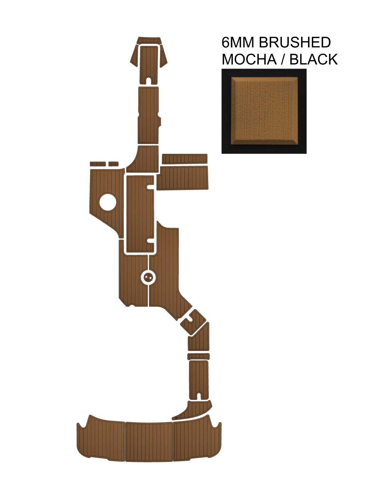 SeaDek Kit for 2015–2023 SeaRay 280 SLX – Precut Custom Marine Flooring