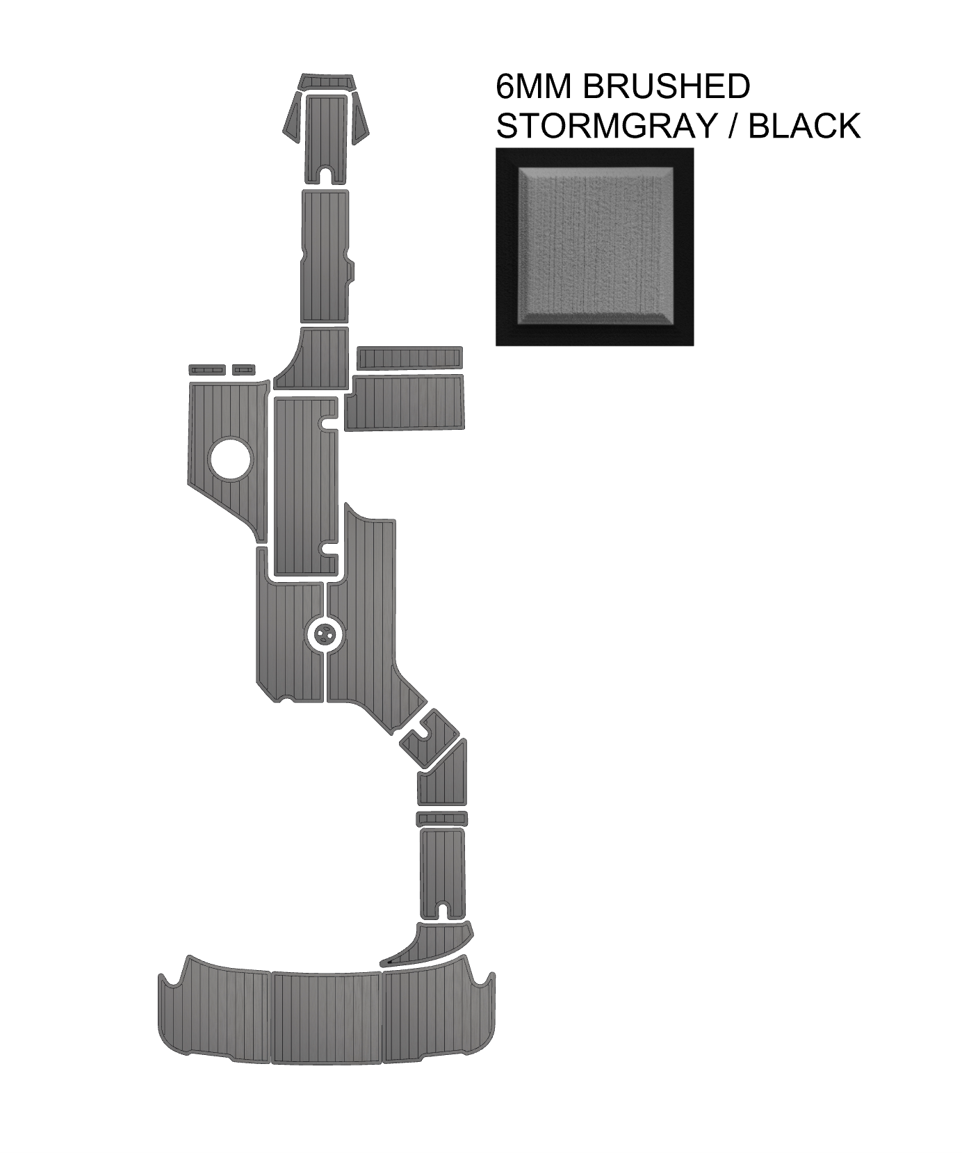 SeaDek Kit for 2015–2023 SeaRay 280 SLX – Precut Custom Marine Flooring