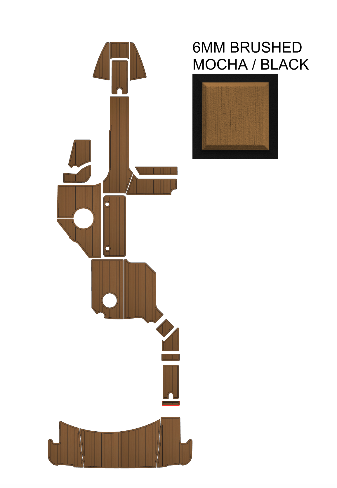 SeaDek Kit for 2015–2023 SeaRay 310 SLX Inboard – Precut Custom Marine Flooring