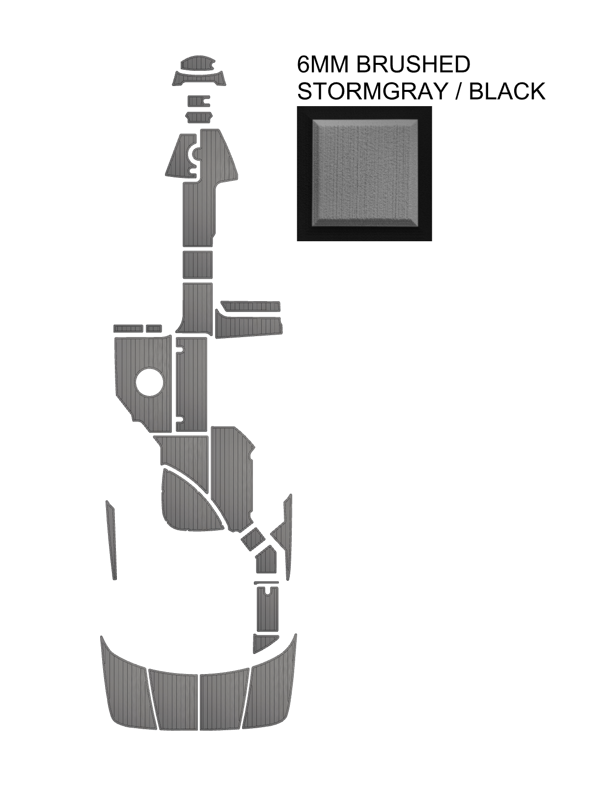 SeaDek Kit for 2015–2023 SeaRay 350 SLX Inboard – Precut Custom Marine Flooring