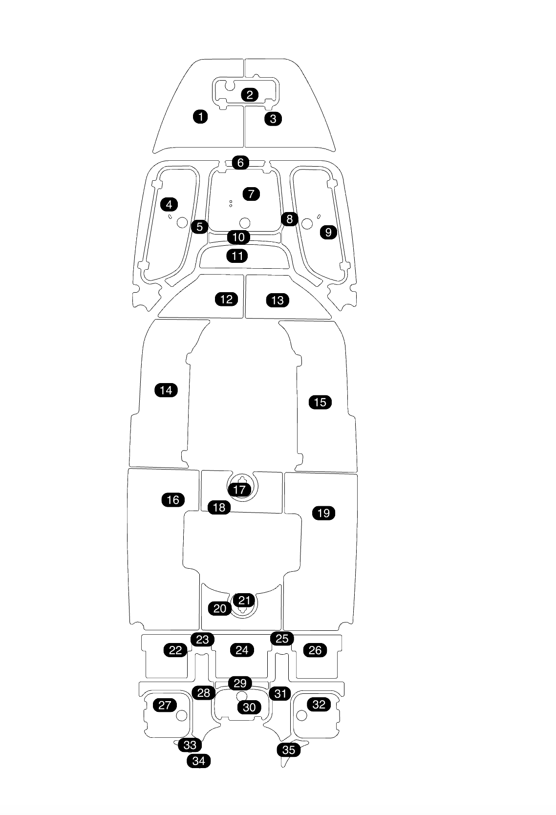 SeaDek Kit for 2015–2023 SeaHunt 25 BXFS – Precut Custom Marine Flooring