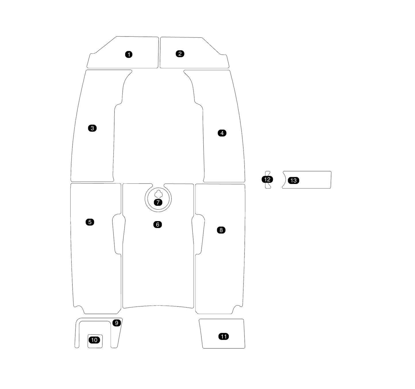 SeaDek Kit for 2015–2023 SeaHunt 188 Triton – Precut Custom Marine Flooring