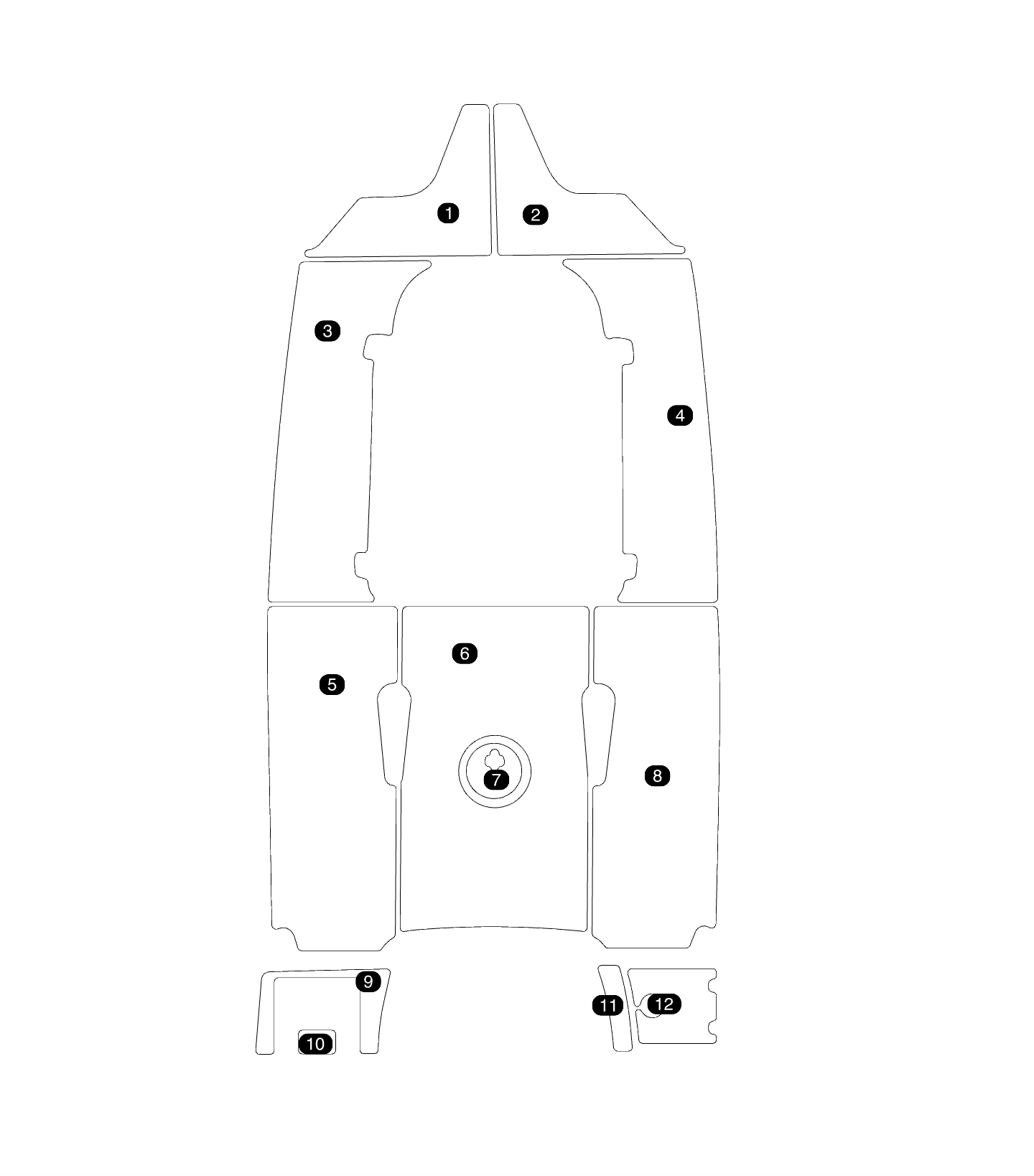 SeaDek Kit for 2015–2023 SeaHunt 210 Triton – Precut Custom Marine Flooring