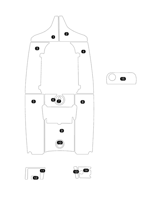 SeaDek Kit for 2015–2023 SeaHunt 225 Triton – Precut Custom Marine Flooring