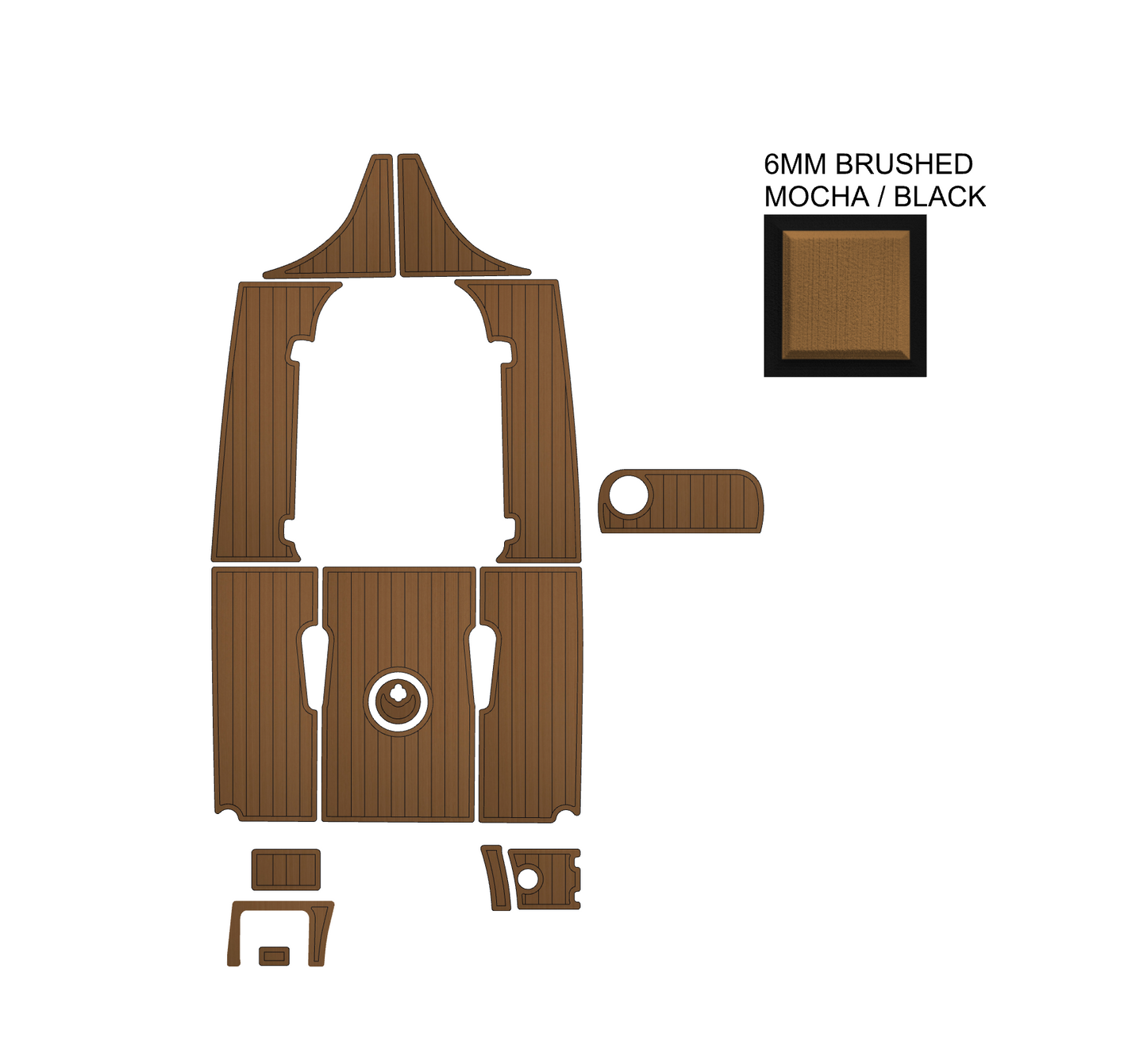 SeaDek Kit for 2015–2023 SeaHunt 211 Ultra – Precut Custom Marine Flooring