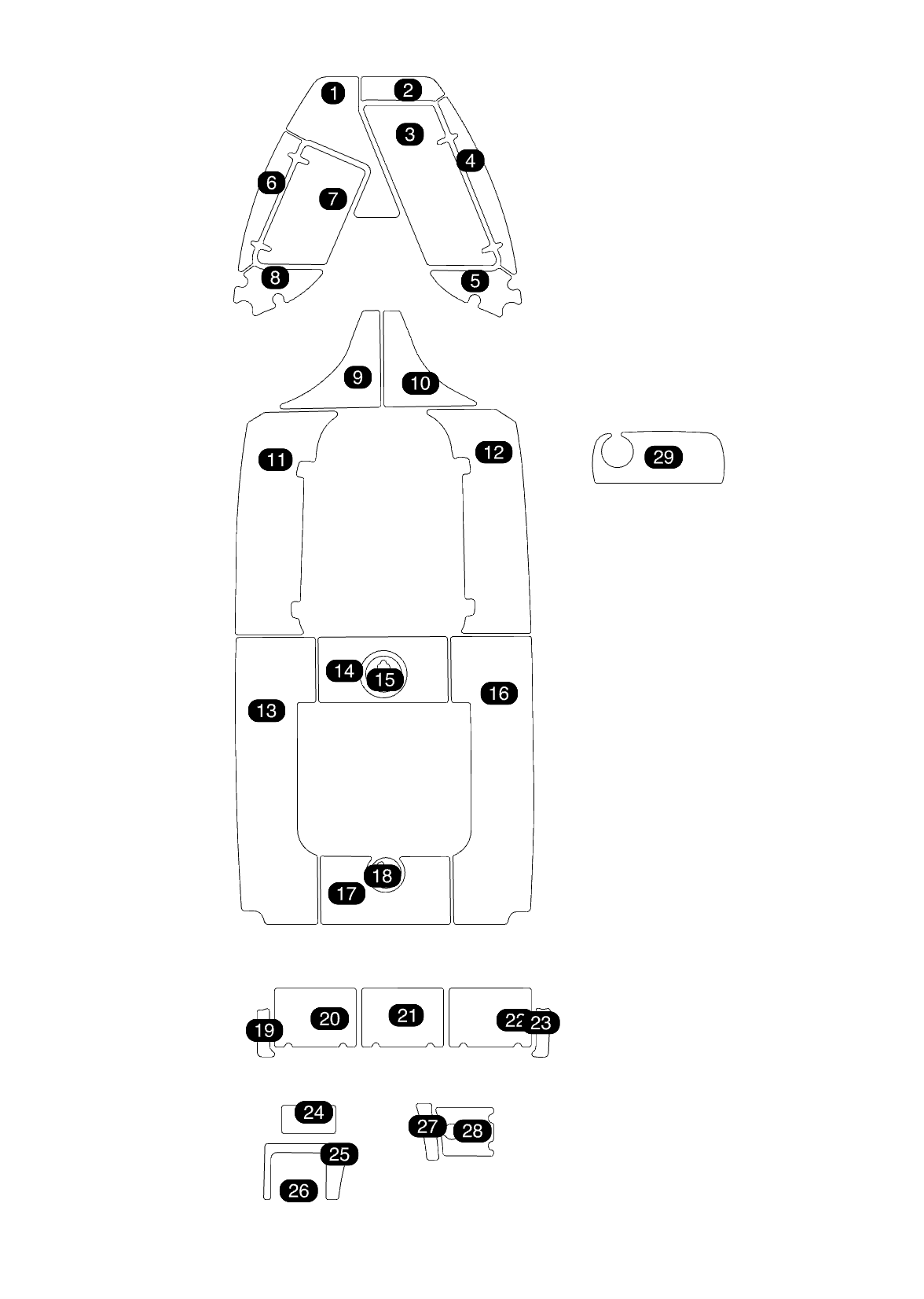 SeaDek Kit for 2015–2023 SeaHunt 234 Ultra – Precut Custom Marine Flooring