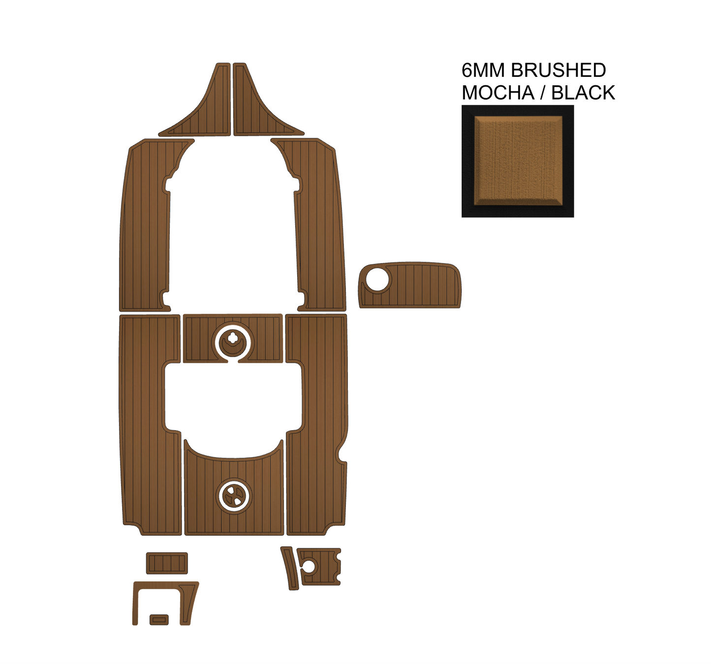 SeaDek Kit for 2015–2023 SeaHunt 235 Ultra – Precut Custom Marine Flooring