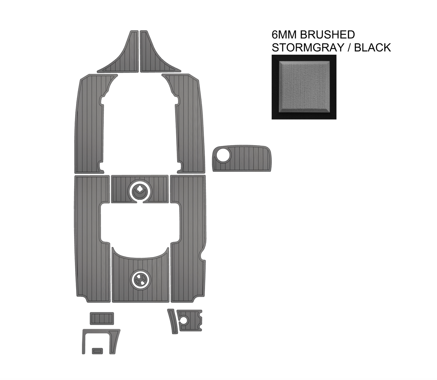 SeaDek Kit for 2015–2023 SeaHunt 235 Ultra – Precut Custom Marine Flooring