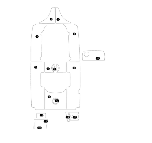 SeaDek Kit for 2015–2023 SeaHunt 235 Ultra – Precut Custom Marine Flooring