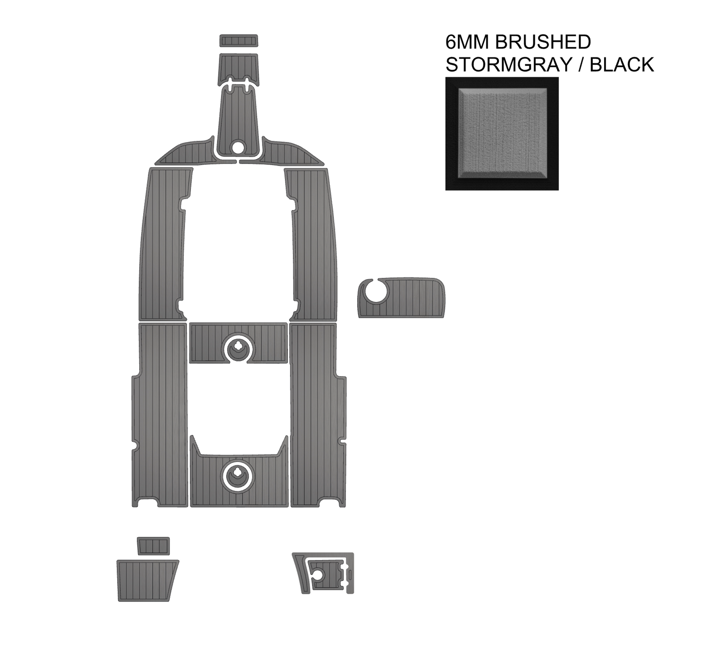SeaDek Kit for 2015–2023 SeaHunt 255 Ultra – Precut Custom Marine Flooring