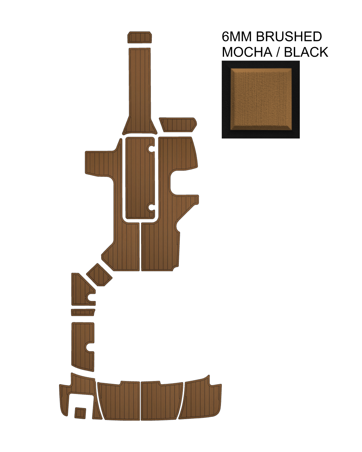 SeaDek Kit for 2015-2023 SeaRay 210 Inboard – Precut Custom Marine Flooring