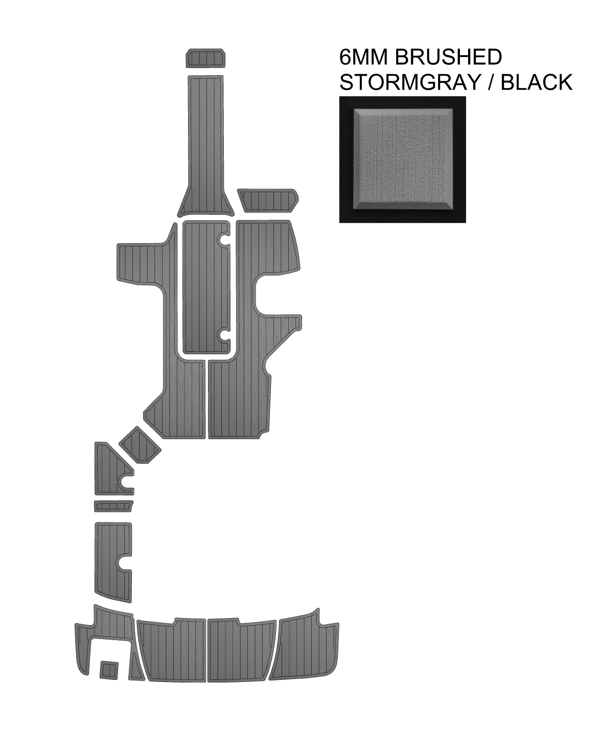 SeaDek Kit for 2015-2023 SeaRay 210 Inboard – Precut Custom Marine Flooring