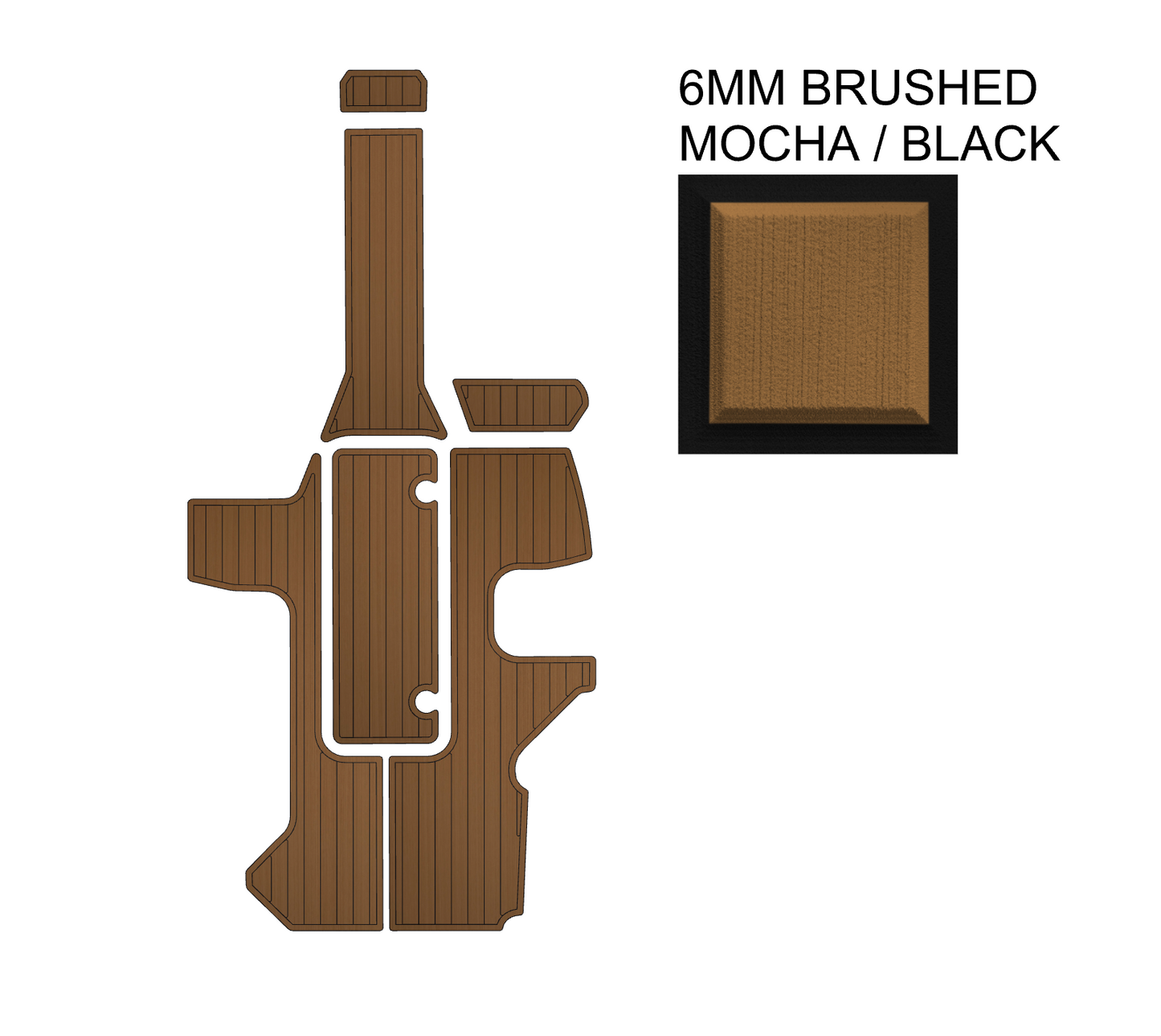 SeaDek Kit for 2015-2023 SeaRay 210 OutBoard – Precut Custom Marine Flooring