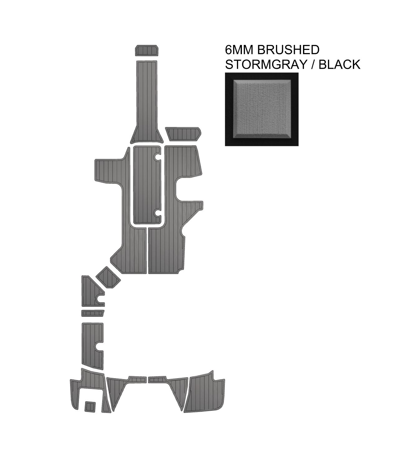 SeaDek Kit for 2015-2023 SeaRay 210 OutBoard – Precut Custom Marine Flooring