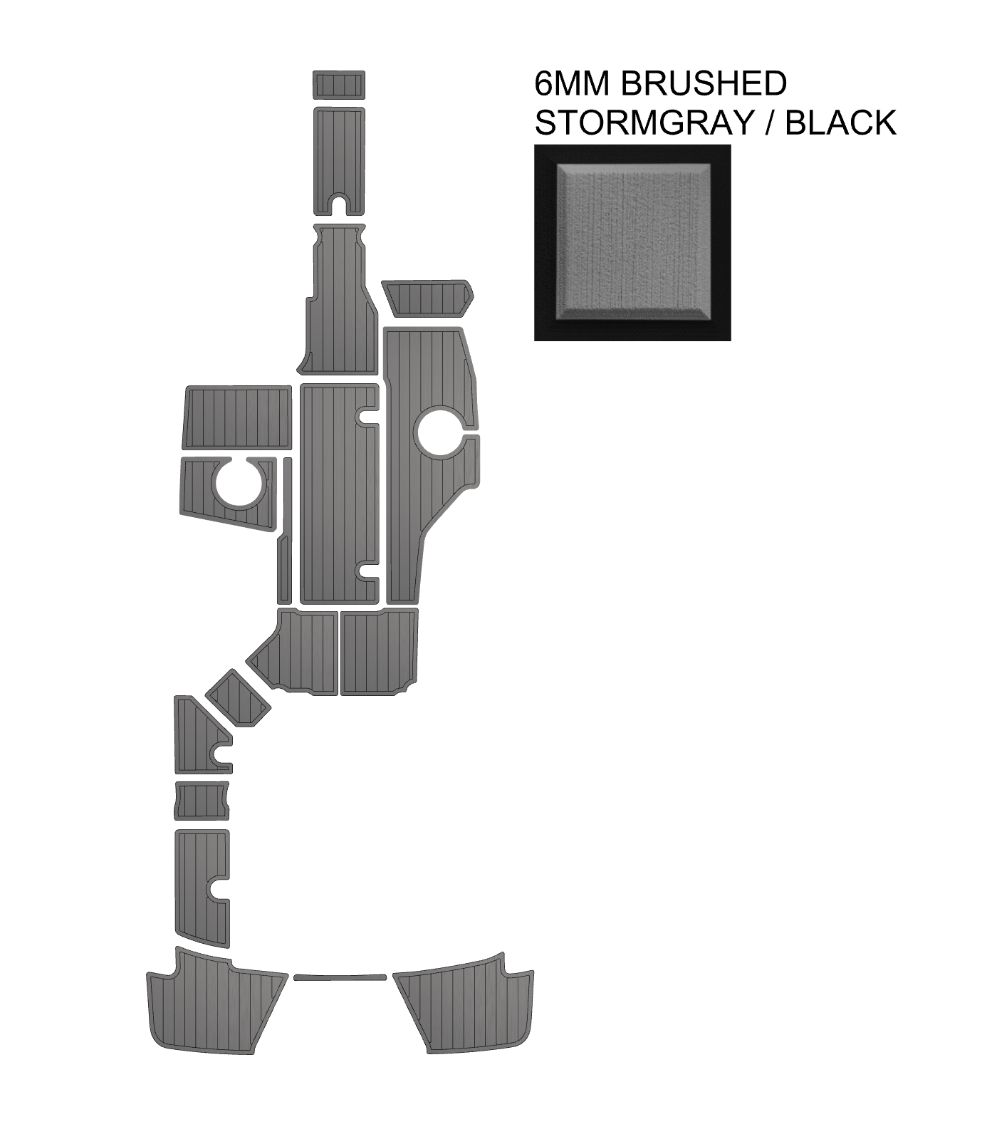 SeaDek Kit for 2015–2023 SeaRay 230 SPX Outboard – Precut Custom Marine Flooring