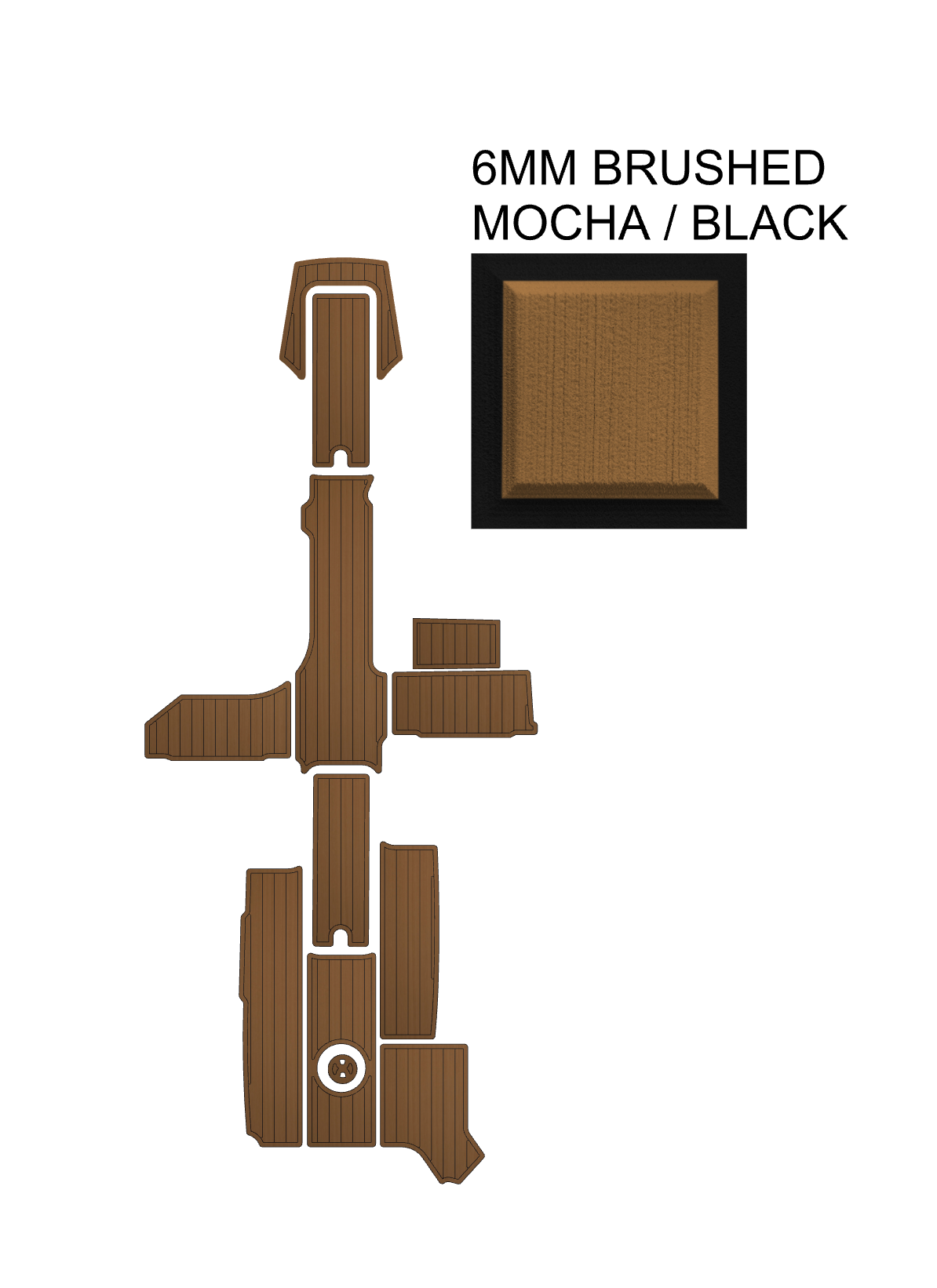 SeaDek Kit for 2015–2023 SeaRay 290 SDX Outboard – Precut Custom Marine Flooring