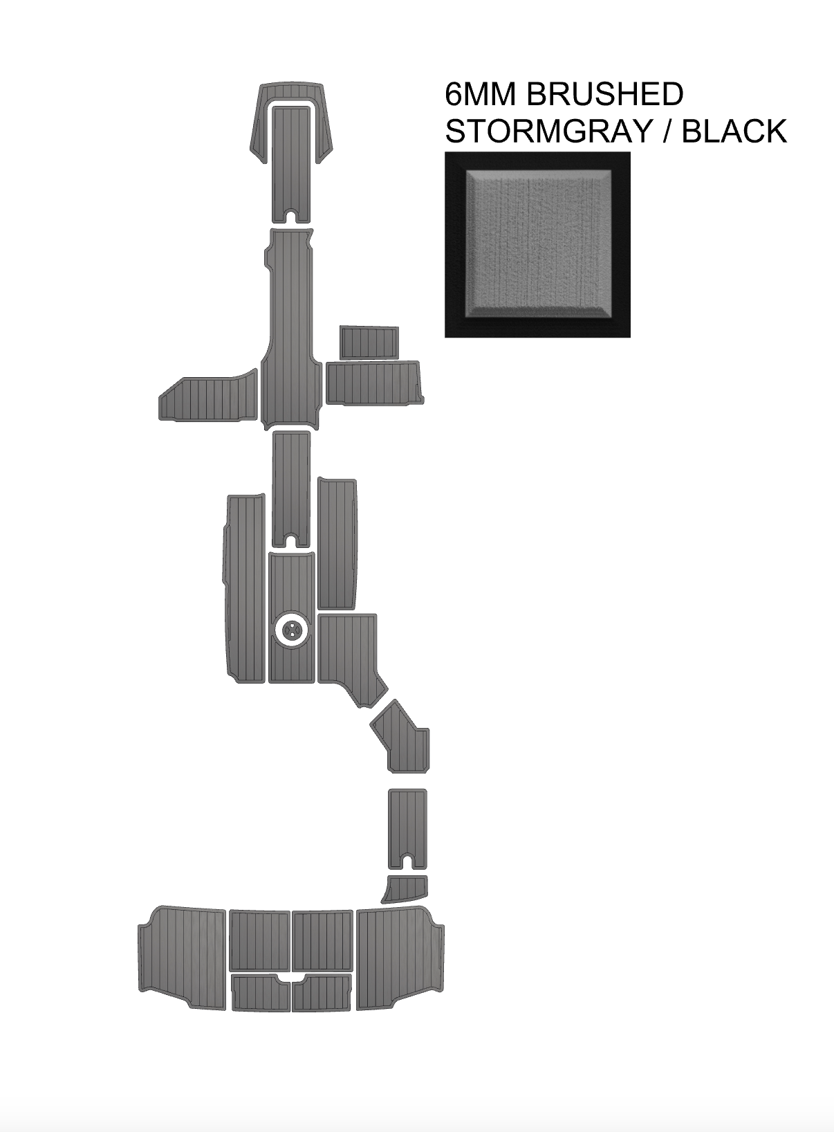 SeaDek Kit for 2015–2023 SeaRay 290 SDX Inboard – Precut Custom Marine Flooring