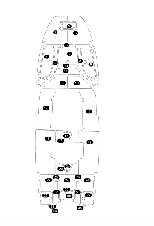 SeaDek Kit for 2015–2023 SeaHunt 25 BXFS – Precut Custom Marine Flooring