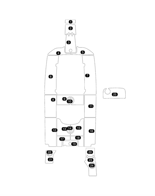 SeaDek Kit for 2015–2023 SeaHunt 25 Gamefish – Precut Custom Marine Flooring