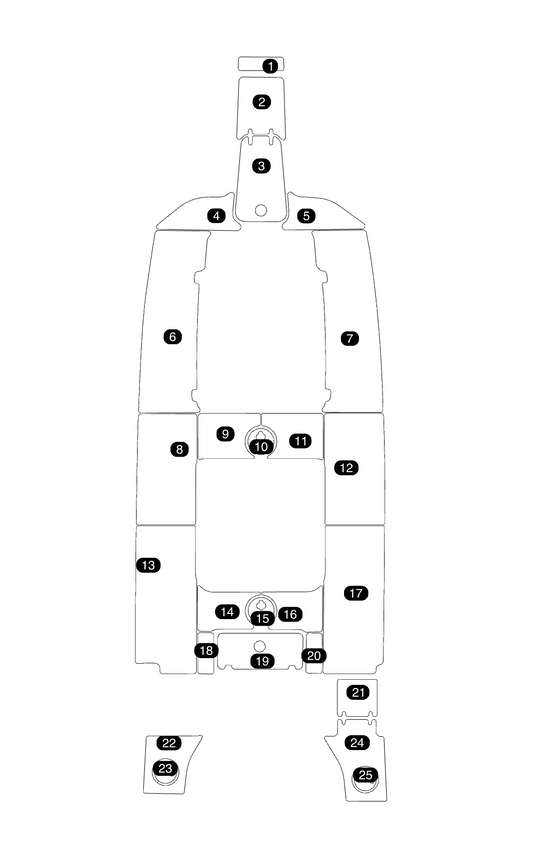 SeaDek Kit for 2015–2023 SeaHunt 27 Gamefish – Precut Custom Marine Flooring