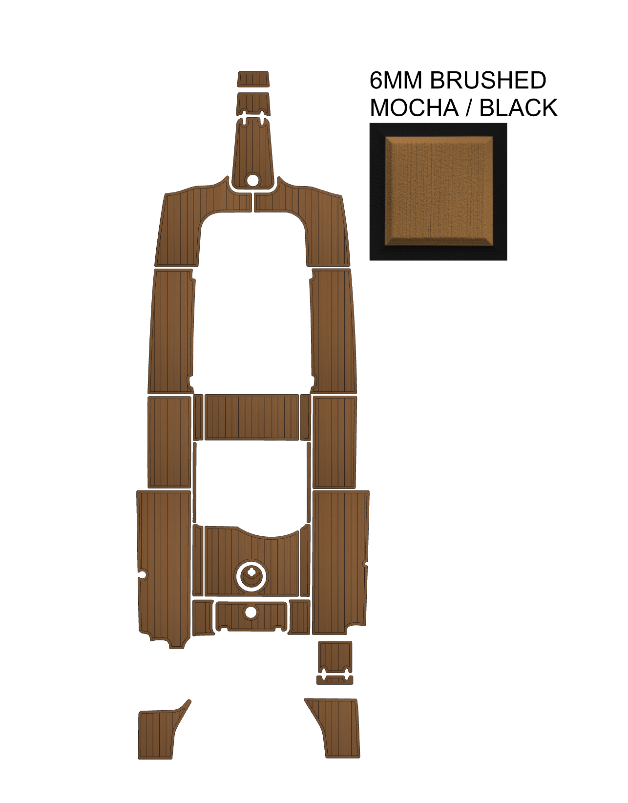 SeaDek Kit for 2015–2023 SeaHunt 30 Gamefish with Forward Seating – Precut Custom Marine Flooring