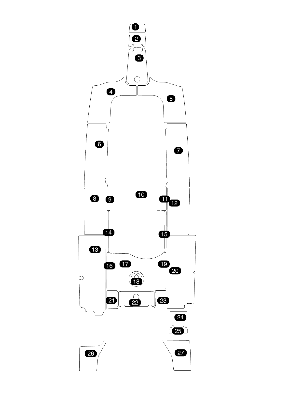 SeaDek Kit for 2015–2023 SeaHunt 30 Gamefish with Forward Seating – Precut Custom Marine Flooring