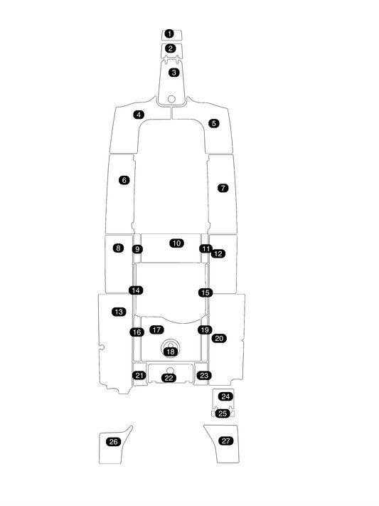 SeaDek Kit for 2015–2023 SeaHunt 30 Gamefish with Forward Seating – Precut Custom Marine Flooring