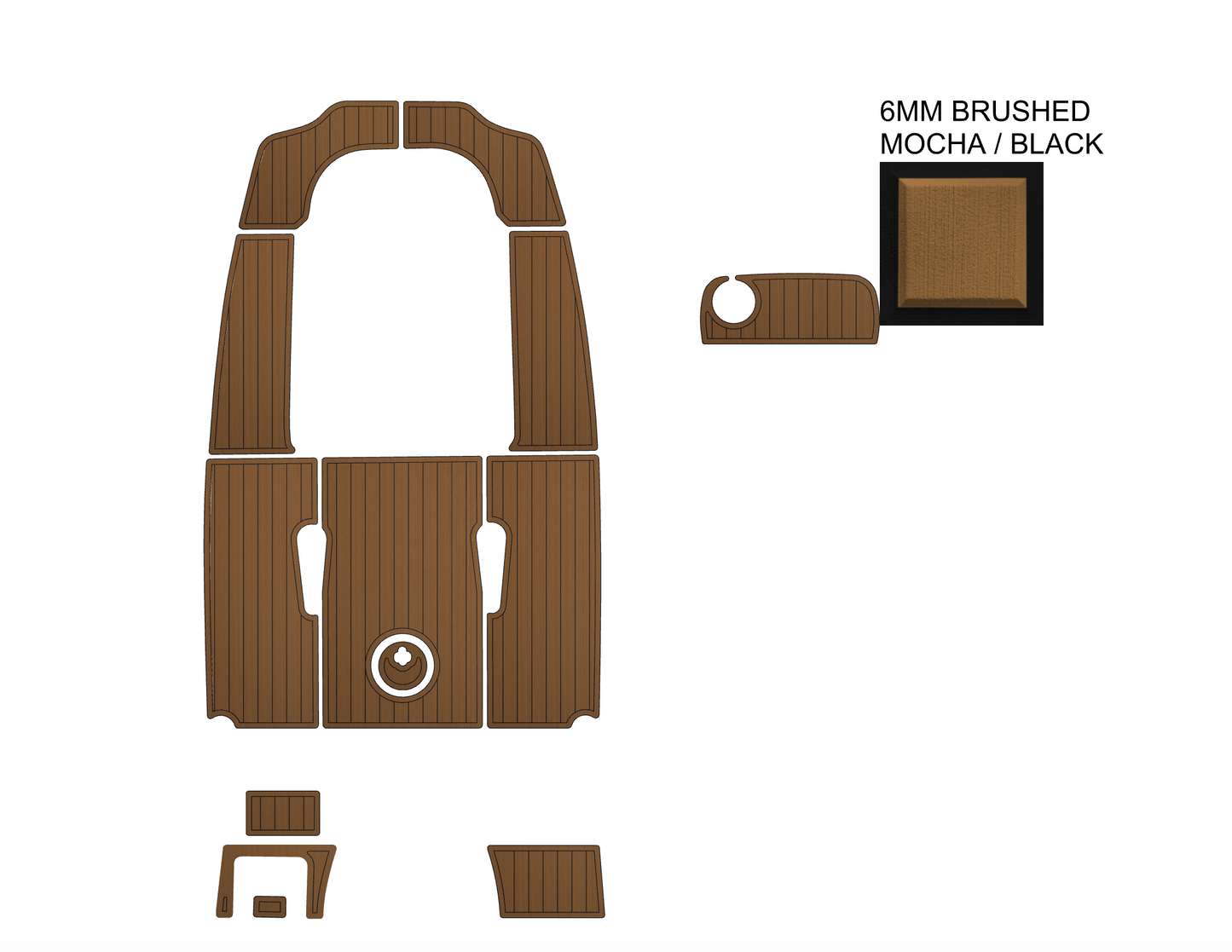 SeaDek Kit for 2015–2023 SeaHunt 196 Ultra – Precut Custom Marine Flooring