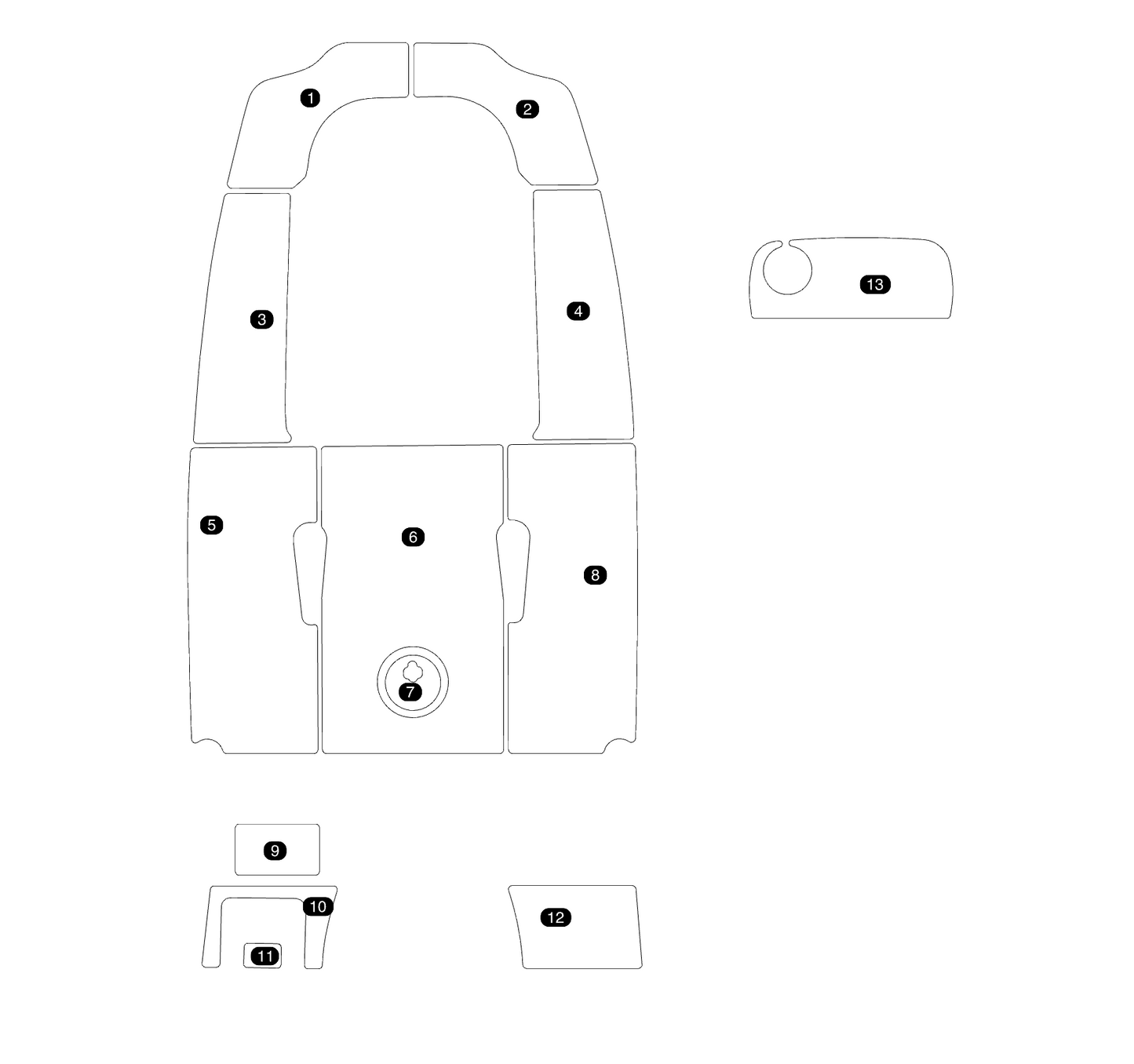 SeaDek Kit for 2015–2023 SeaHunt 196 Ultra – Precut Custom Marine Flooring