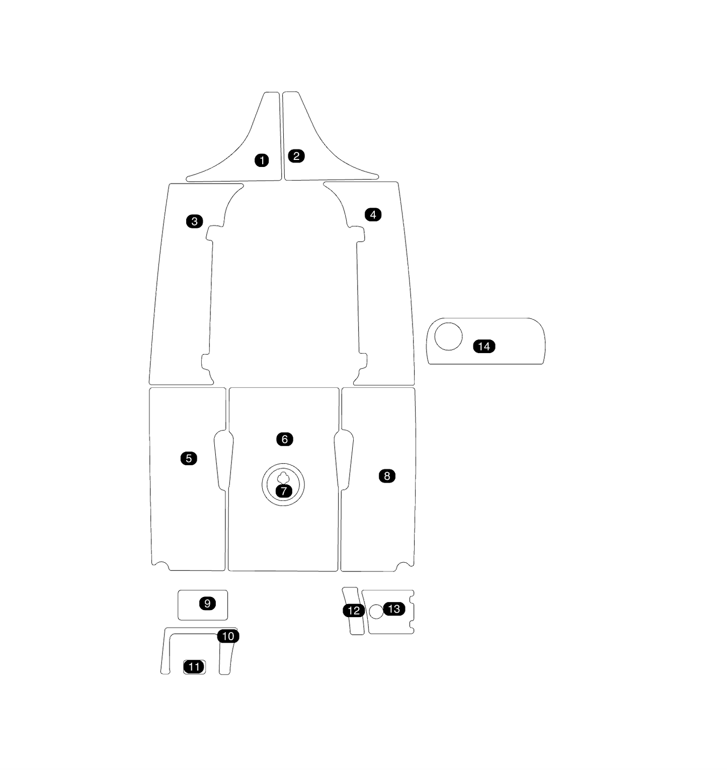 SeaDek Kit for 2015–2023 SeaHunt 211 Ultra – Precut Custom Marine Flooring