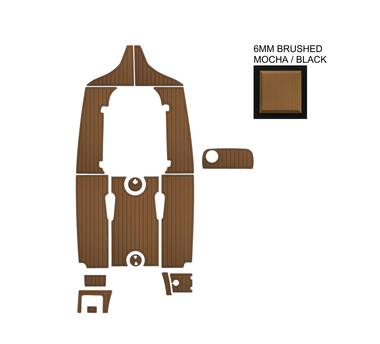 SeaDek Kit for 2015–2023 SeaHunt 225 Ultra – Precut Custom Marine Flooring