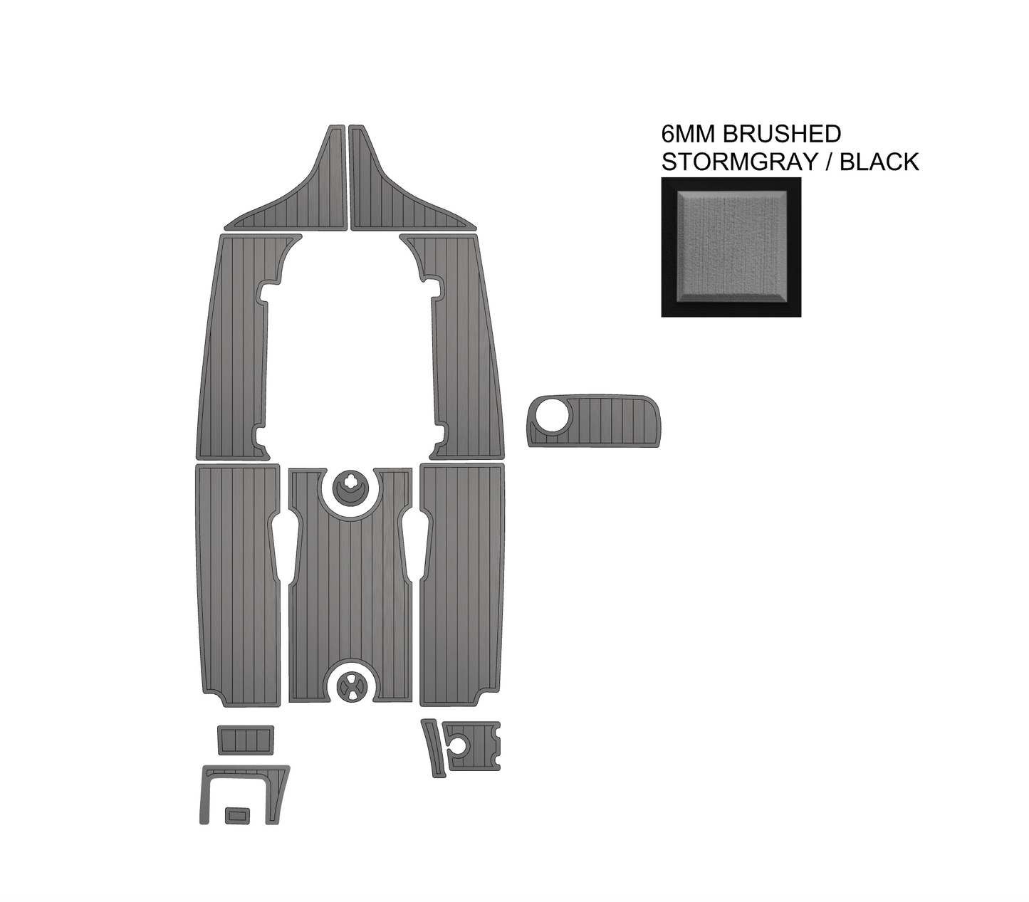 SeaDek Kit for 2015–2023 SeaHunt 225 Ultra – Precut Custom Marine Flooring