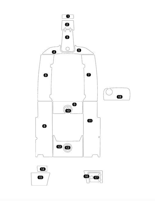 SeaDek Kit for 2015–2023 SeaHunt 255 Ultra – Precut Custom Marine Flooring