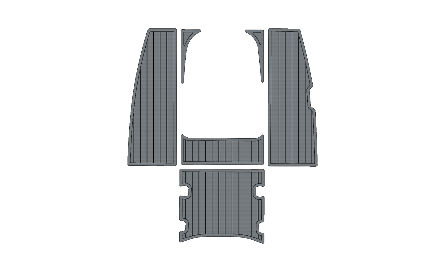 Key West 186 Bay Reef – Cockpit Floor – Storm/Black 6mm brushed SeaDek